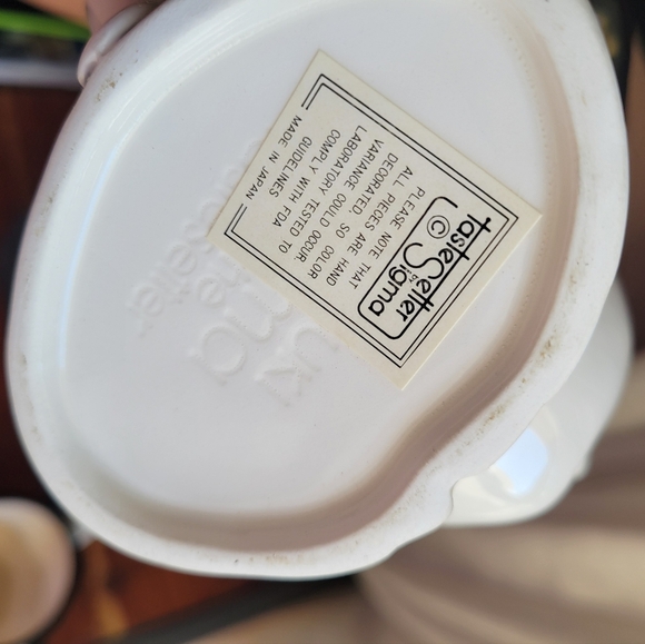 Vintage SIGMA TASTESETTER Japan Four Head Mugs Mens and Womens Hand Painted - Picture 7 of 12